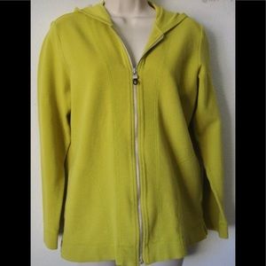 Spa by Chicos Hooded Sweatshirt Size 0 Sm Zip Up